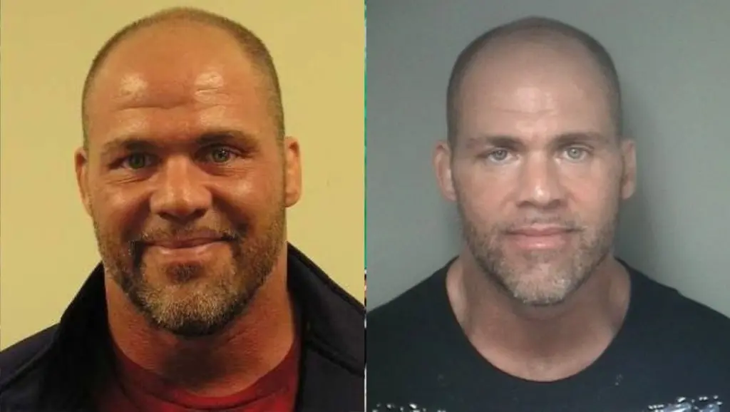 7 Unbelievable Mugshots Of Former WWE Champions Who Were Arrested - Kurt Angle